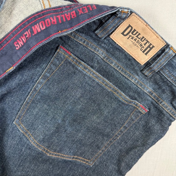 Duluth Trading Co Other - Duluth Trading Co Flex Ballroom Jeans Mens 46x30 Dark Wash Blue Stretch Denim
